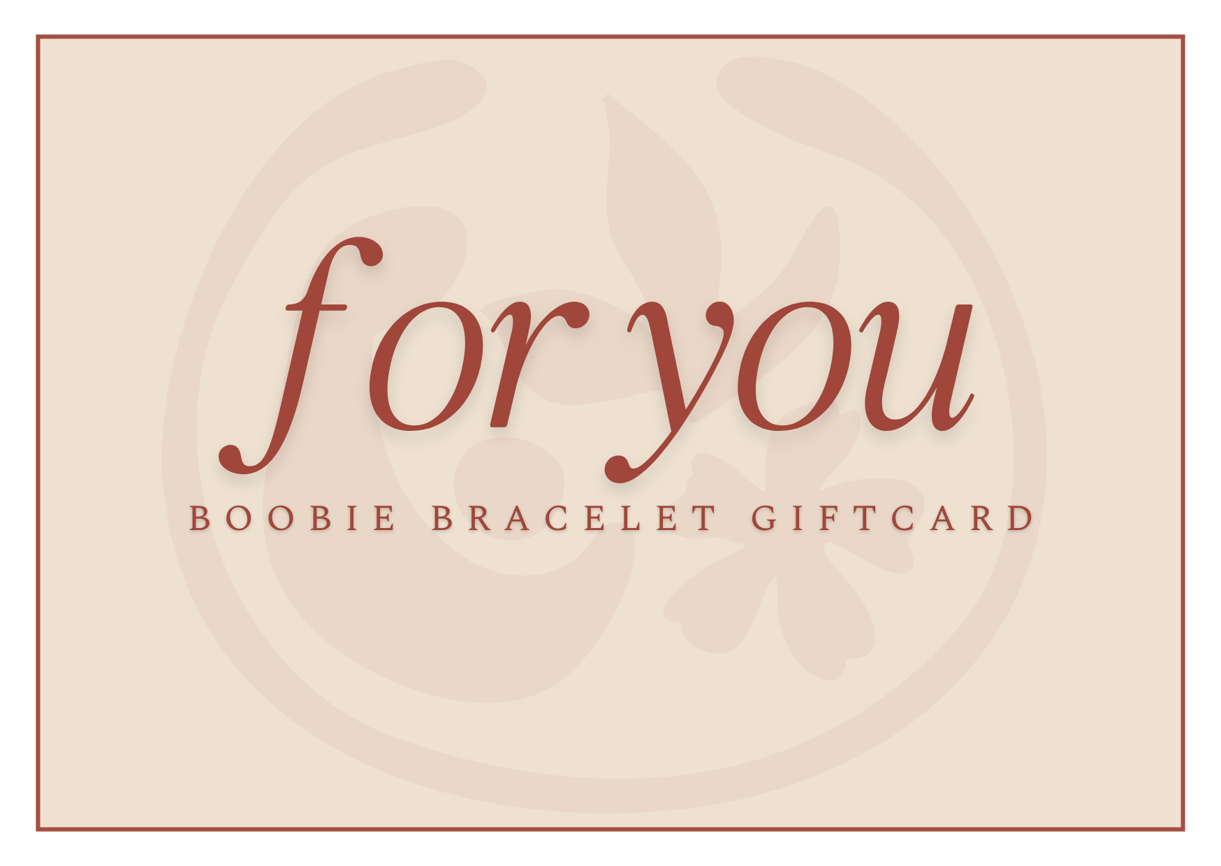 Boobie Bracelet Giftcard