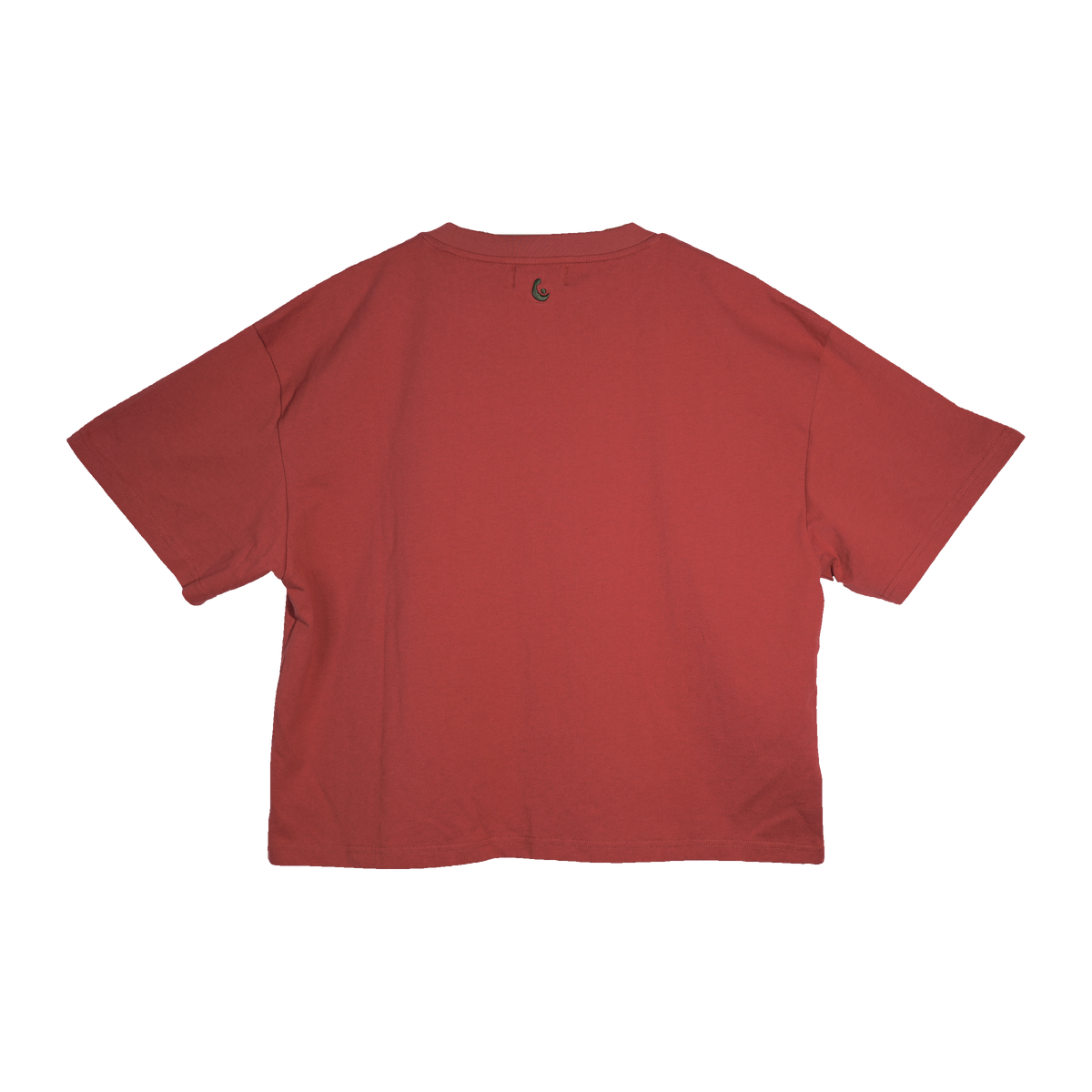 Caba Oversized SS Tee in Cabernet, back view