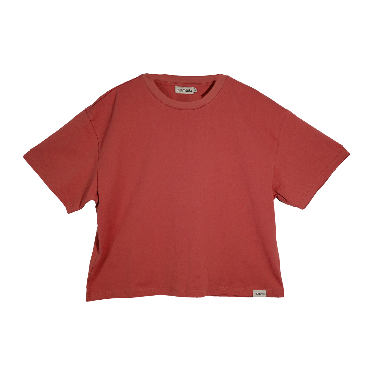 Caba Oversized SS Tee in Cabernet, front view