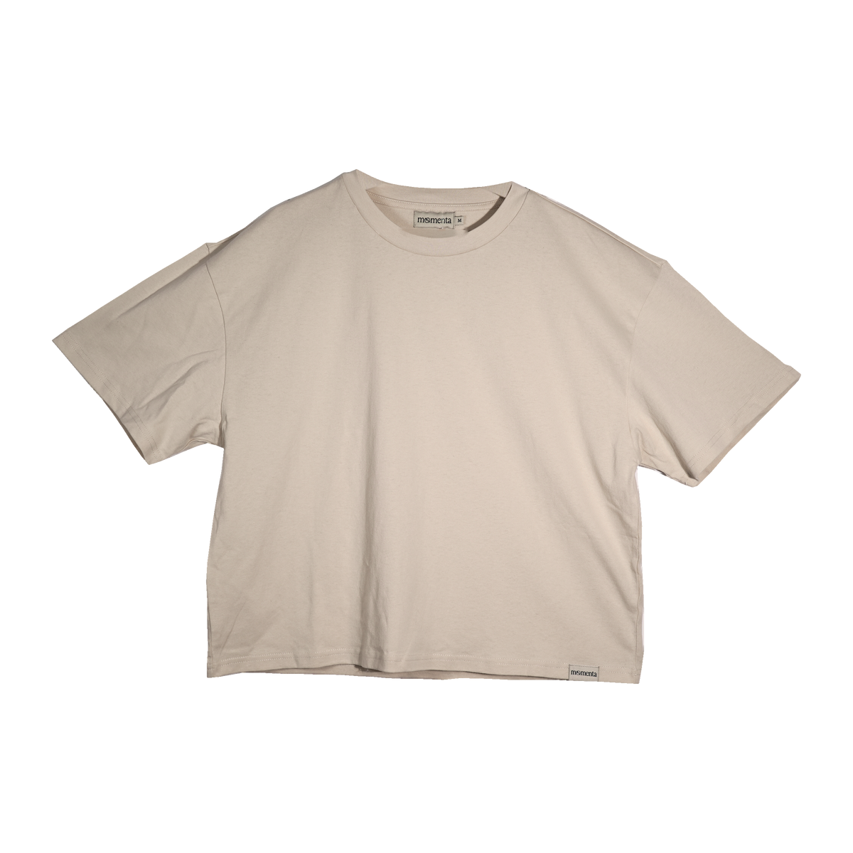 Caba Oversized SS Tee in Oat, front view