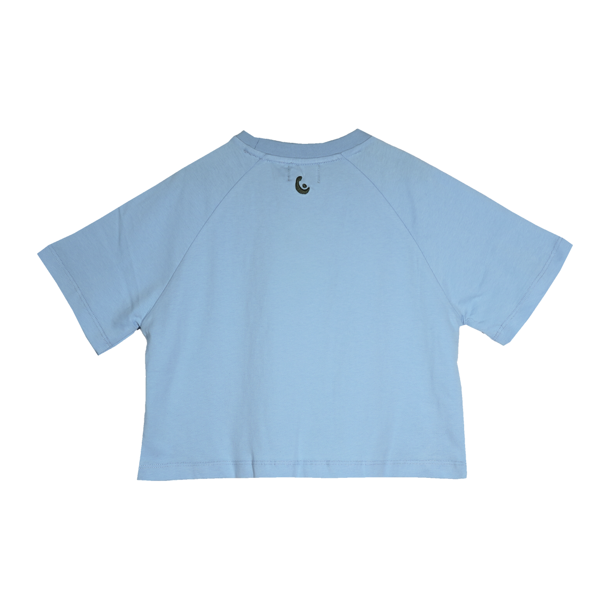 Daisy Oversized SS Tee in Blueberry, back view