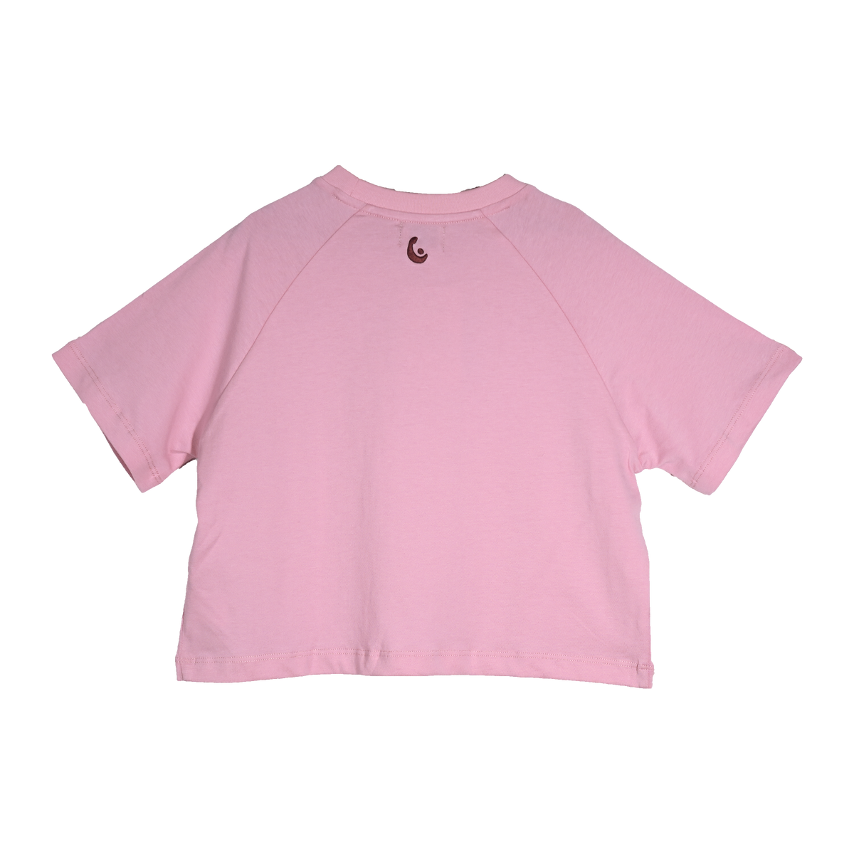 Daisy Oversized SS Tee in Fairy Floss, back view